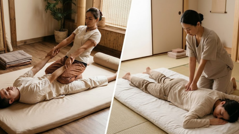 thai massage vs shiatsu massage