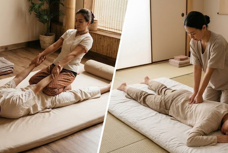 thai massage vs shiatsu massage